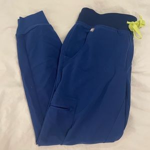 Figs galaxy blue! Small petite! Jogger style! Lightly worn!